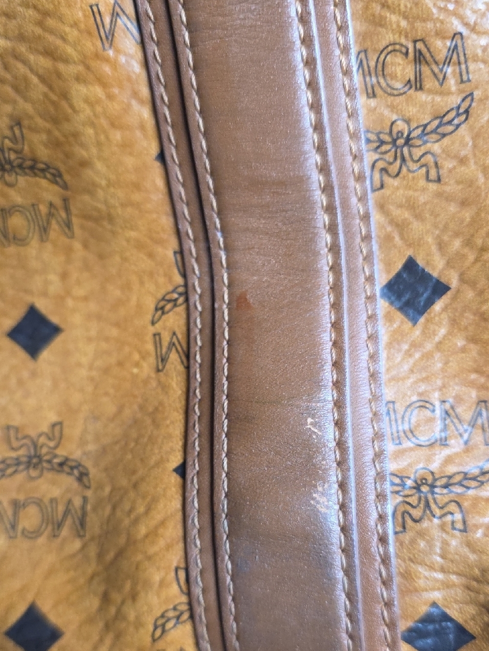 MCM Cognac Visetos Tote Bag - Picture 16 of 16